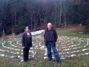 Robert & Cathy at Labyrinth